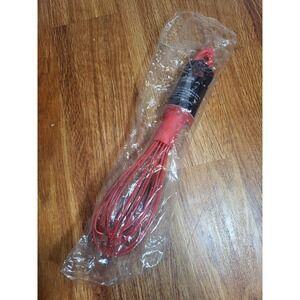 Chef Craft Premium Silicone‎ Wire Cooking Whisk, 10.5 Inch, Red